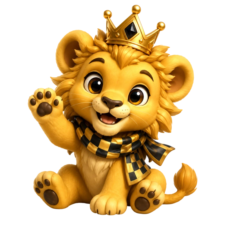 A friendly lion mascot